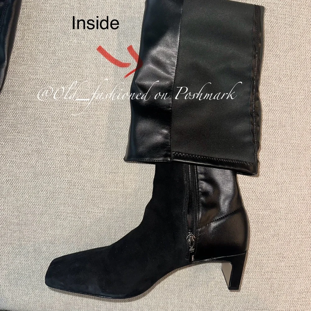 SCHUTZ Donata OTK Leather Boots